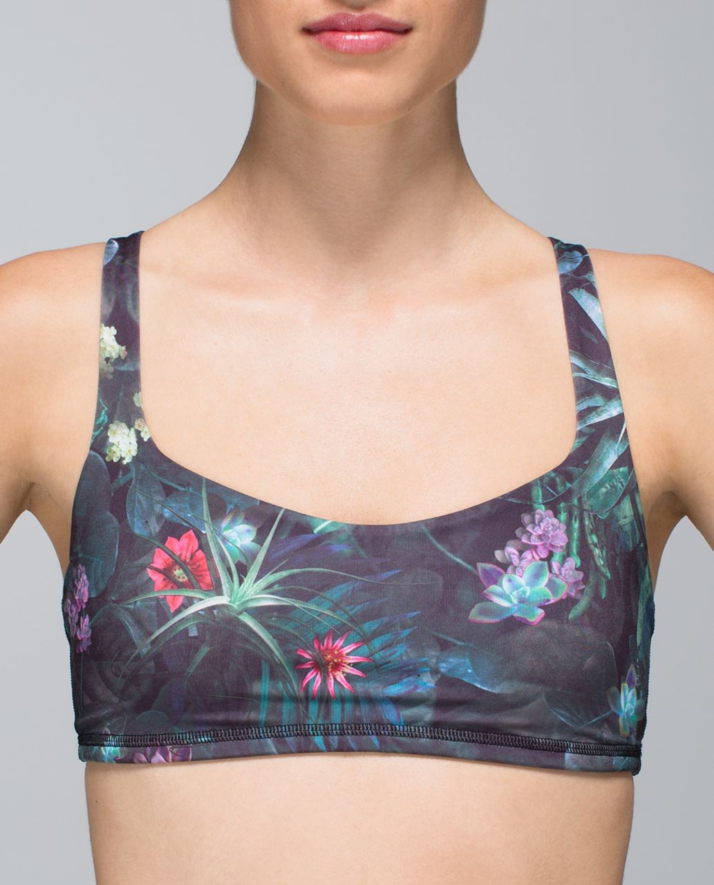 Lululemon Free To Be Bra - Curious Jungle Multi / Black