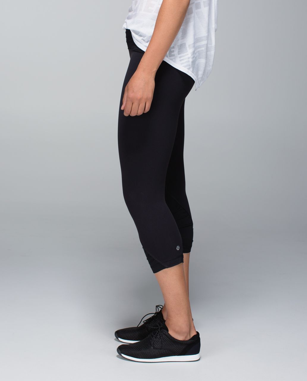 Lululemon Embrace Crop *Full-On Luon - Black - lulu fanatics