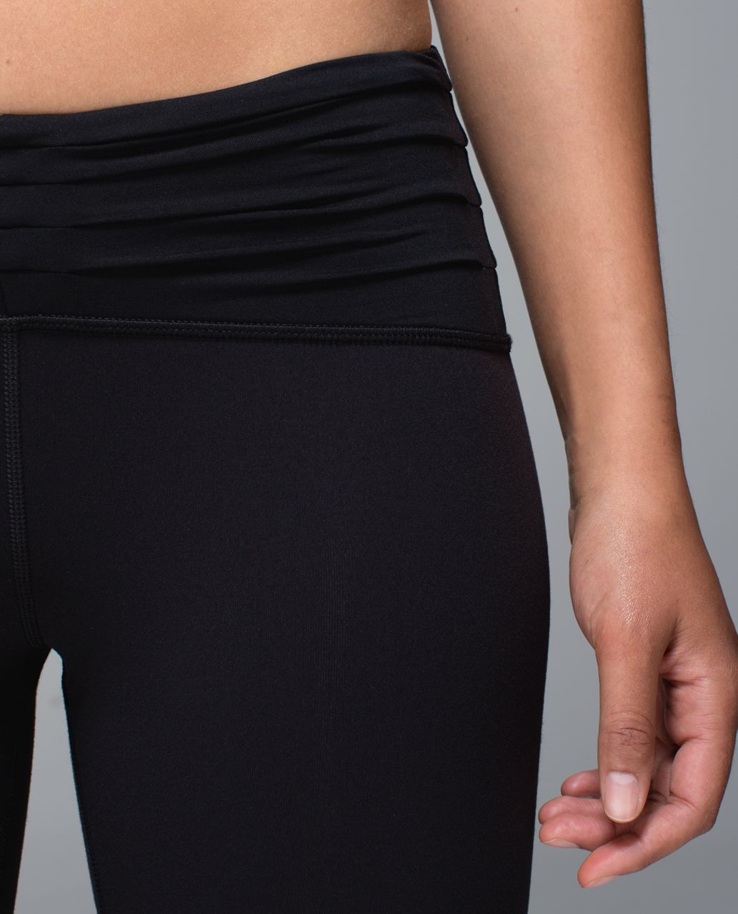 Lululemon Embrace Crop *Full-On Luon - Black - lulu fanatics