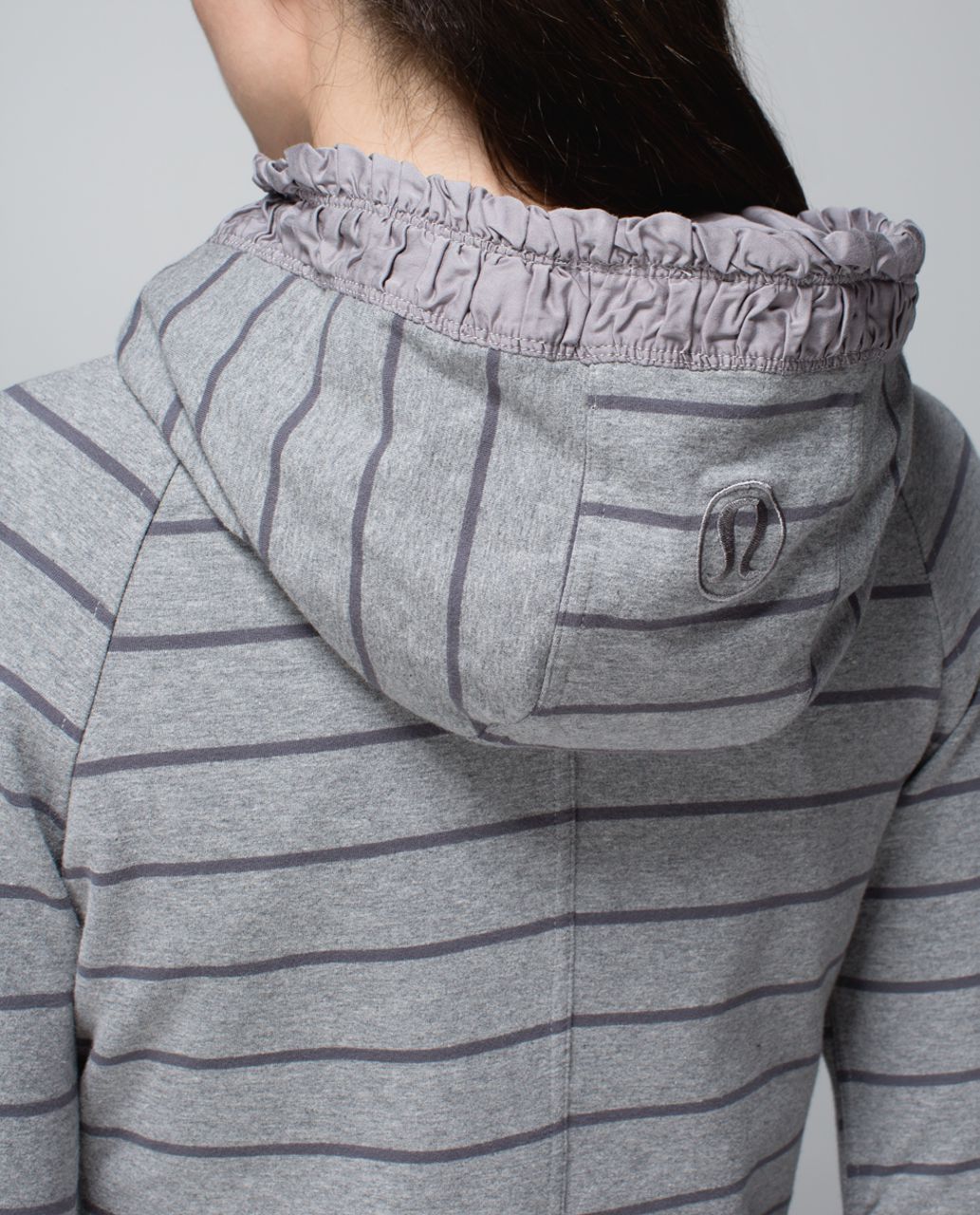 Lululemon Movement Jacket - Cayman Stripe Heathered Medium Grey / Ambient Grey