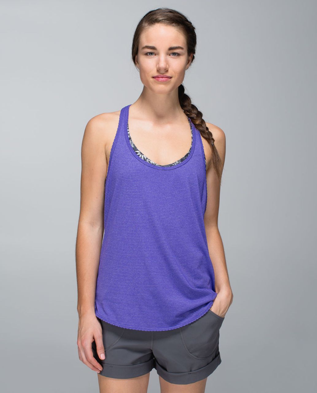 Lululemon 105 F Singlet - Heathered Bruised Berry