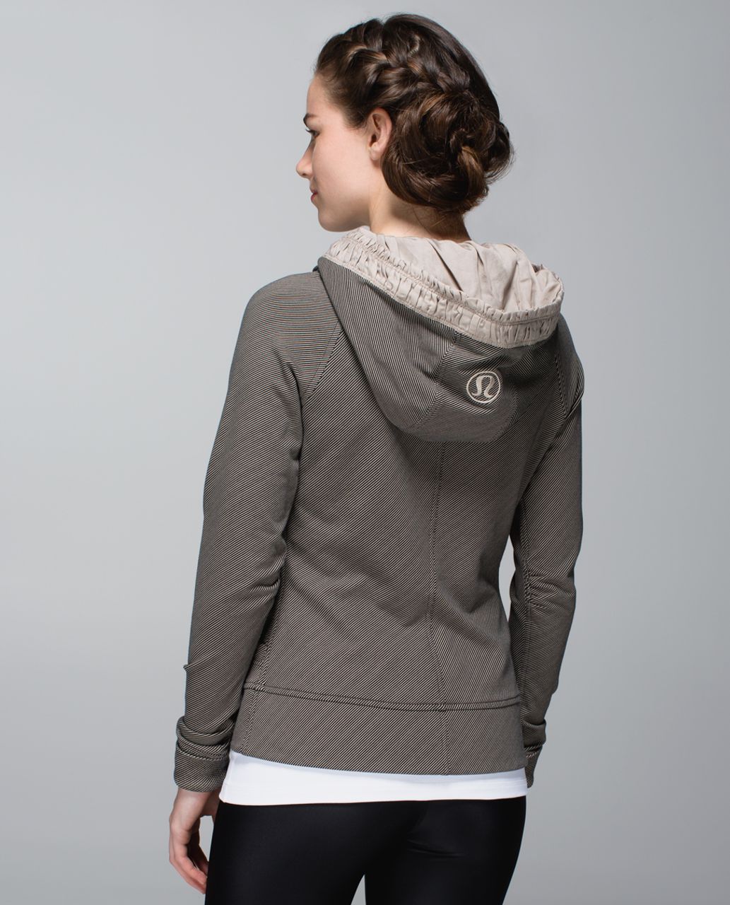 Lululemon Movement Jacket - Telemark Print Black Mojave Tan / Mojave Tan