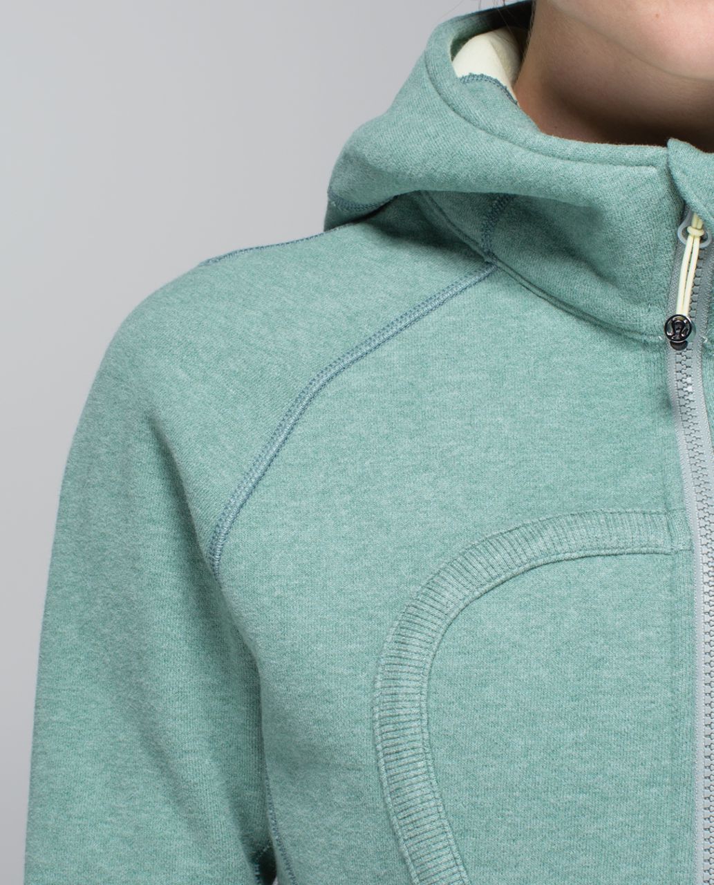 Lululemon Scuba Hoodie II - Heathered Earl Grey / Zest