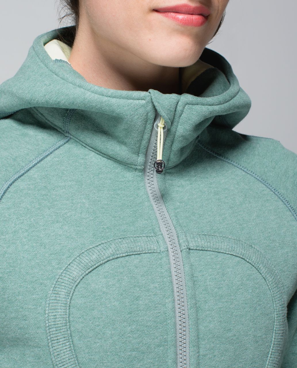 Lululemon Scuba Hoodie II - Heathered Earl Grey / Zest