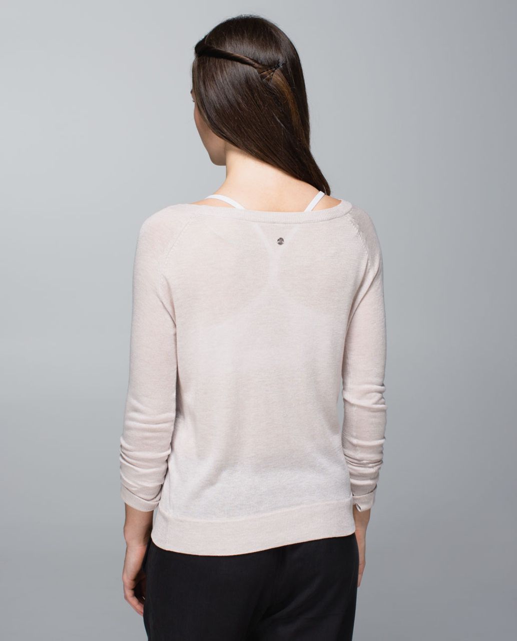 Lululemon Chai Time Pullover II size 8 Blurred Grey NWT Gray Reversible  Sweater