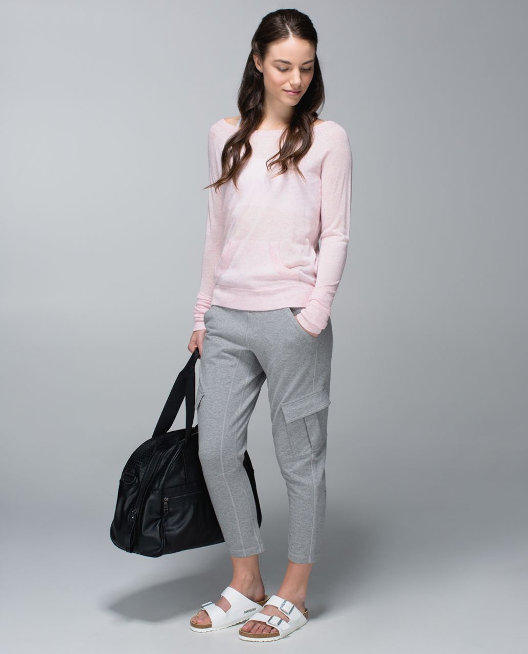 Lululemon Chai Time Pullover II - Heathered Barely Pink