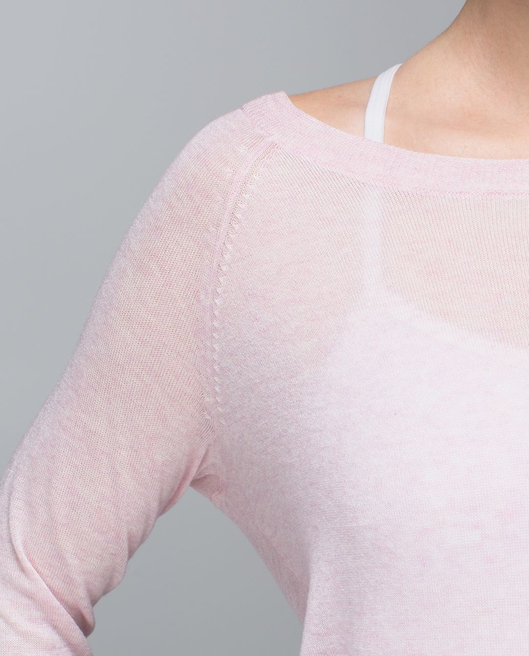 Lululemon Chai Time Pullover II - Heathered Barely Pink