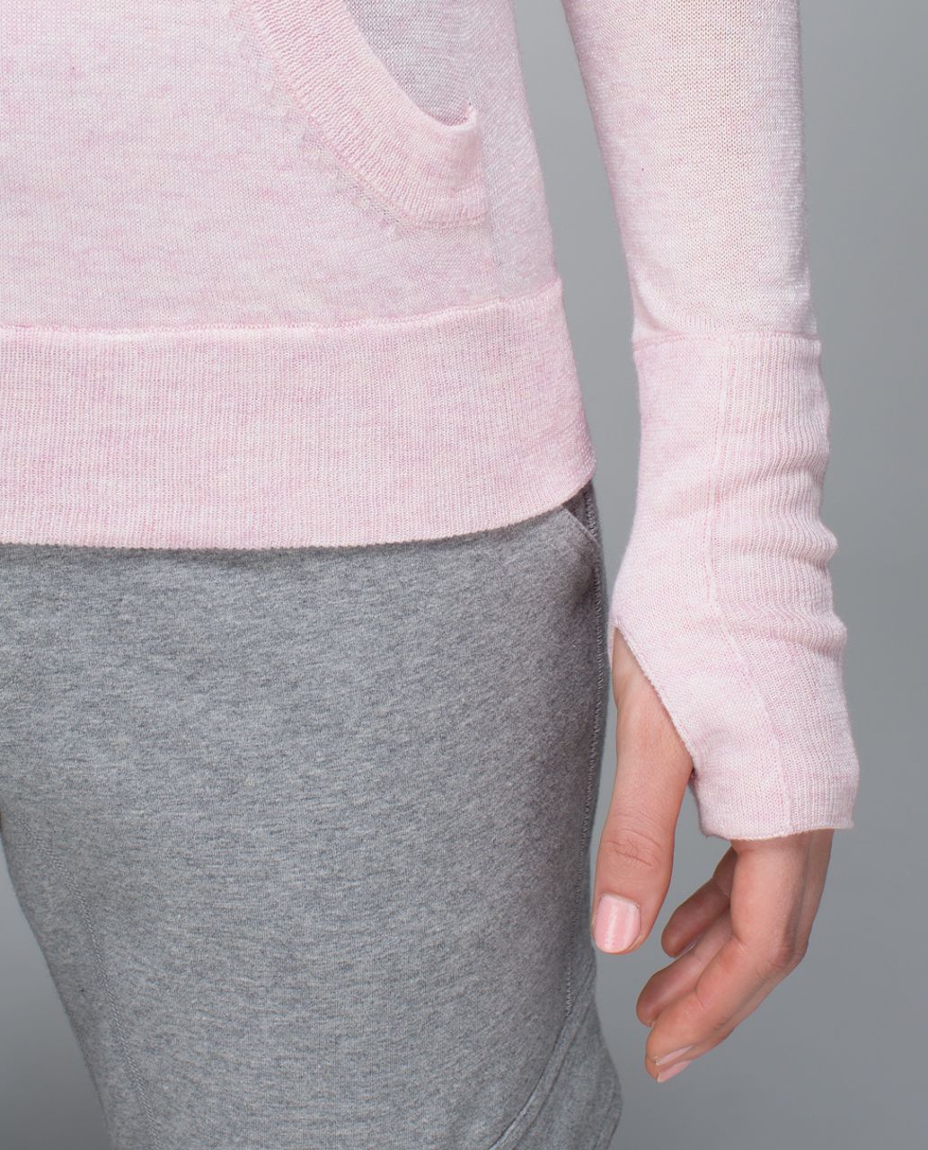 Lululemon Chai Time Pullover II - Heathered Barely Pink