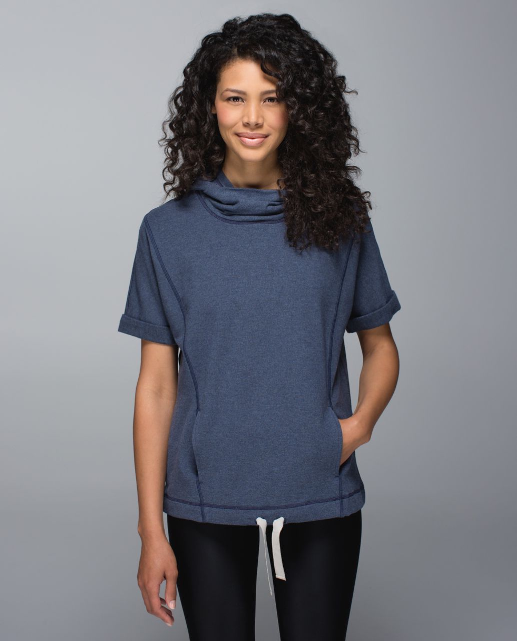 Lululemon Serenity Hoodie - Heathered Cadet Blue - lulu fanatics