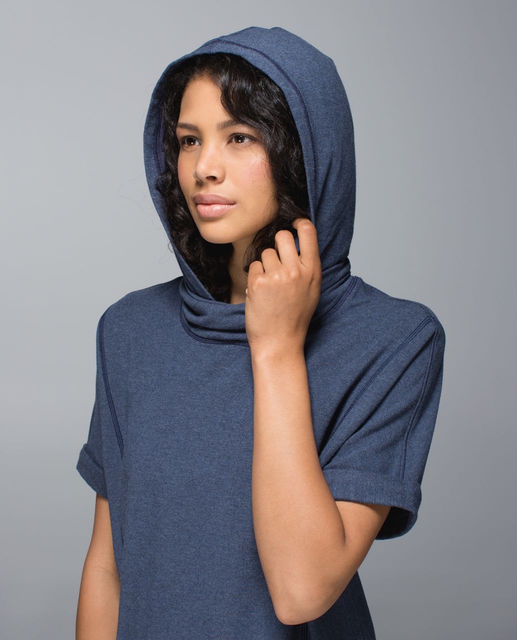 Southern Athletica Women's Cropped Hoodie in Serenity Blue - $42