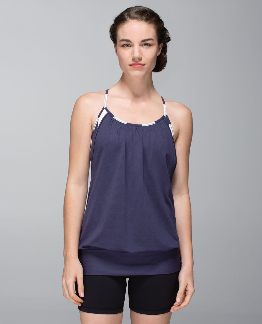 Lululemon No Limits Tank - Cadet Blue / Steep Stripe Cadet Blue Horizontal