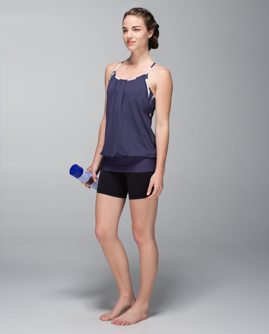 Lululemon No Limits Tank - Cadet Blue / Steep Stripe Cadet Blue Horizontal