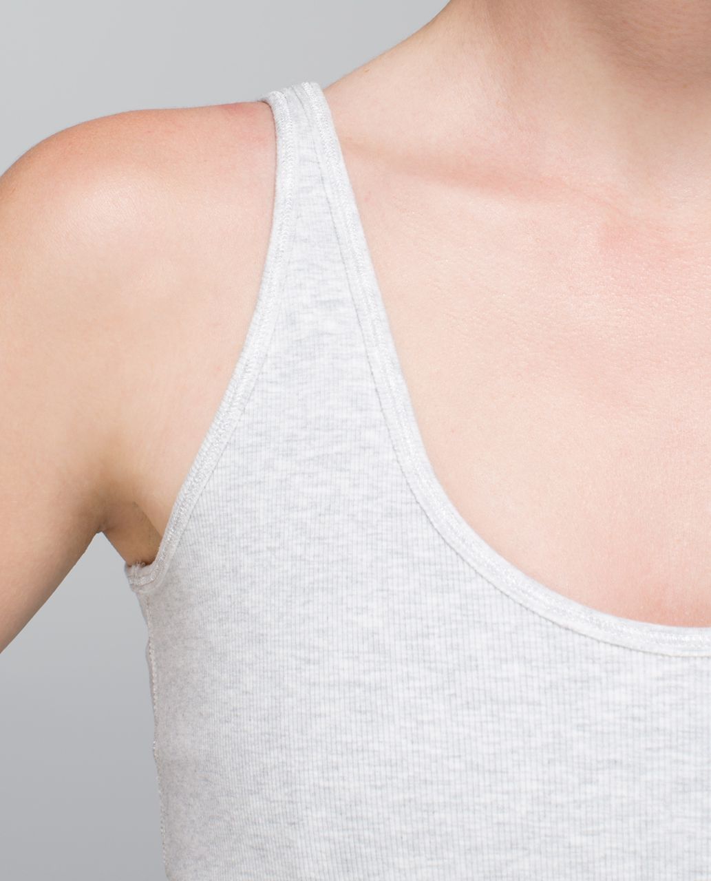 Lululemon Mudra Tank - Heathered White - lulu fanatics