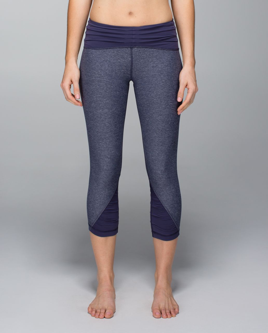 Lululemon Embrace Crop - Heathered Cadet Blue / Cadet Blue