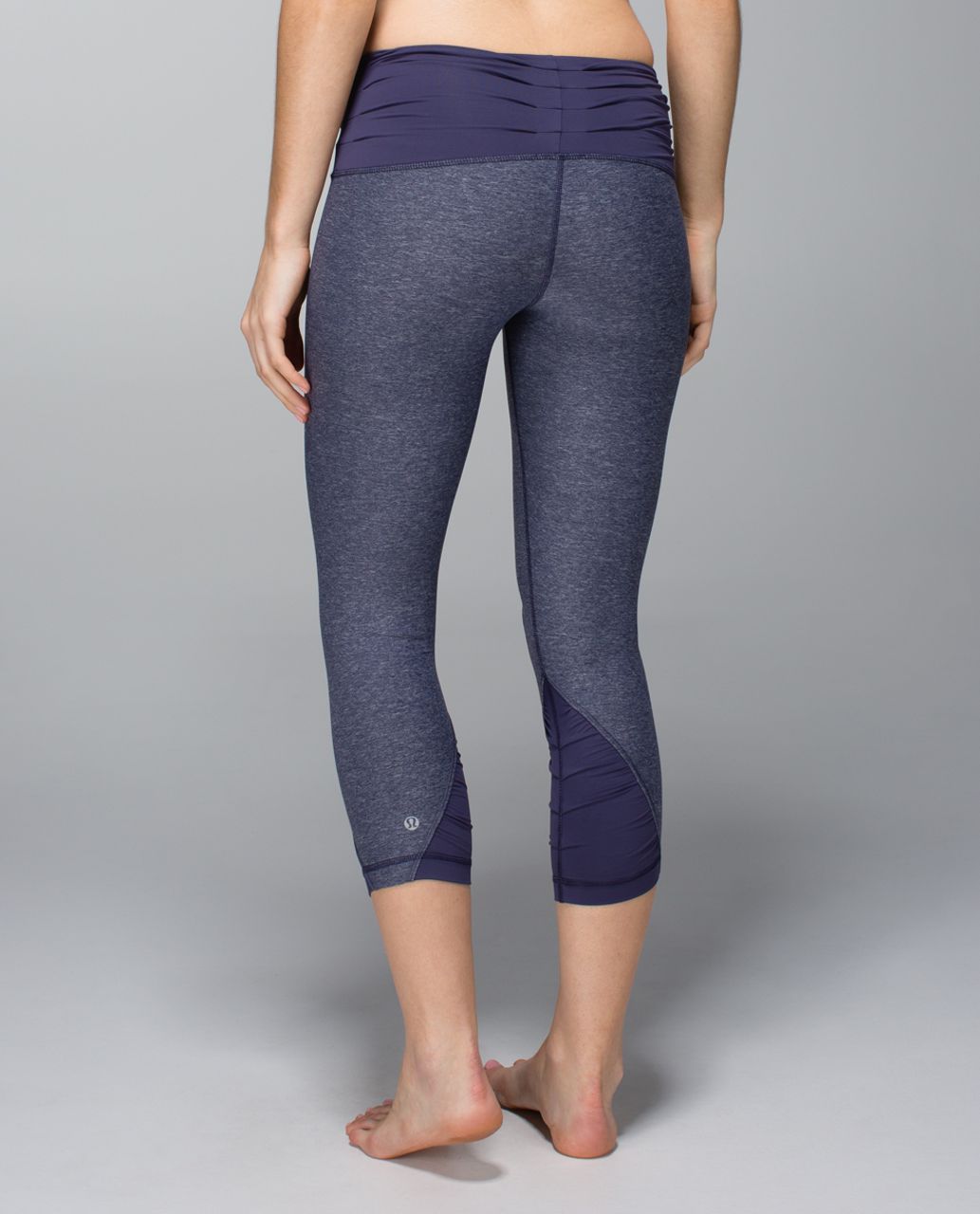 Lululemon Embrace Crop - Heathered Cadet Blue / Cadet Blue