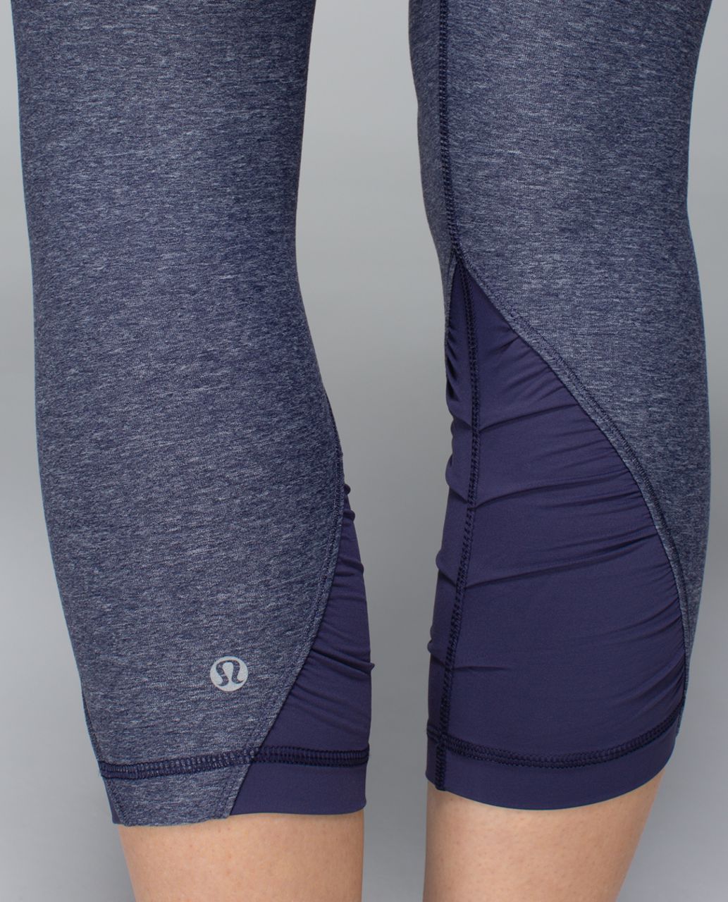 Lululemon Embrace Crop - Heathered Cadet Blue / Cadet Blue