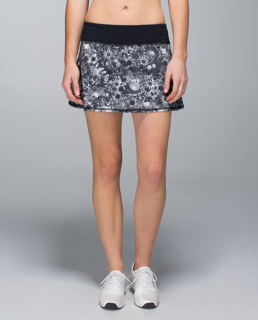 Lululemon Run:  Pace Setter Skirt *4-way Stretch (Regular) - Flowabunga Black Angel Wing / Black