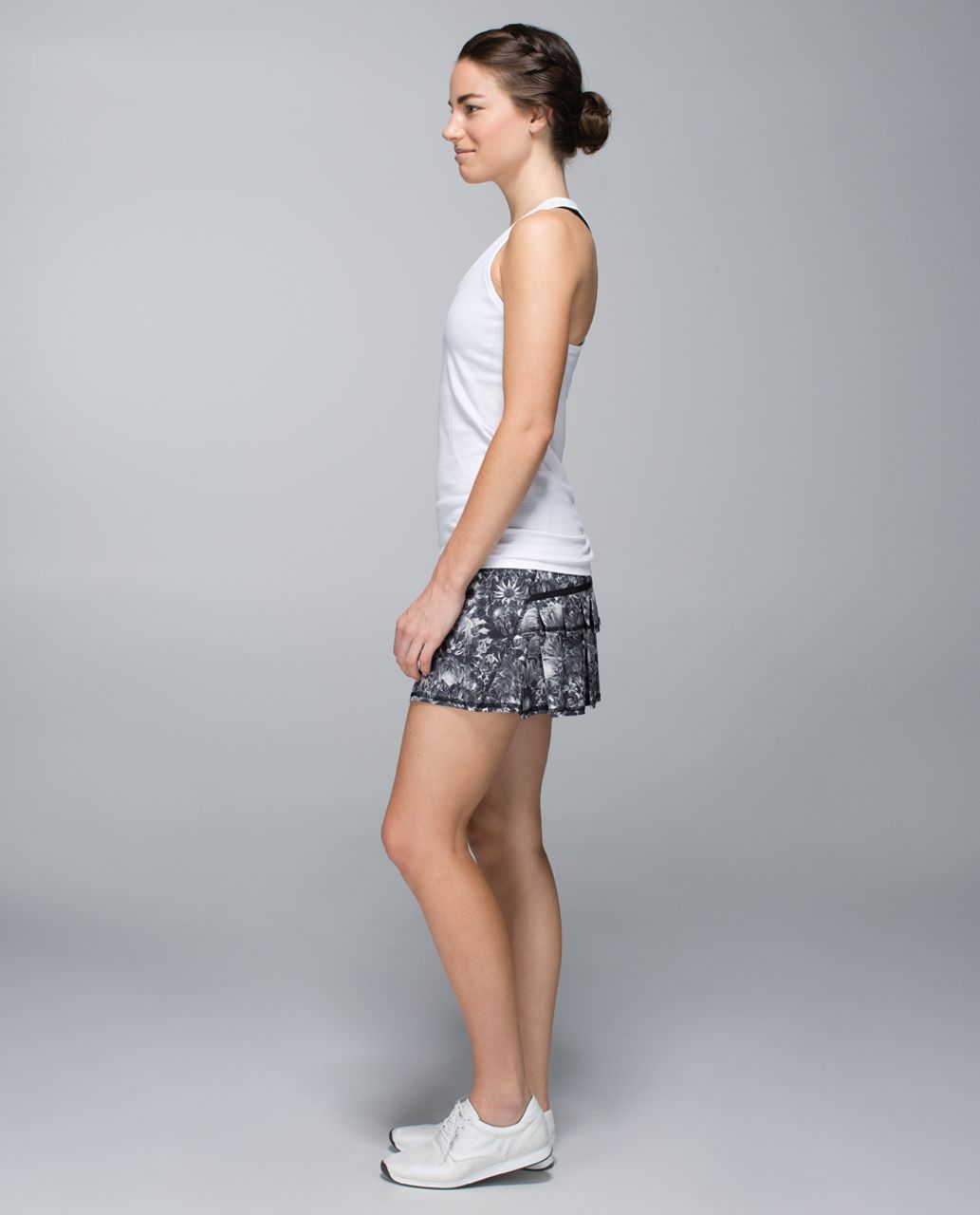 Lululemon Run:  Pace Setter Skirt *4-way Stretch (Regular) - Flowabunga Black Angel Wing / Black