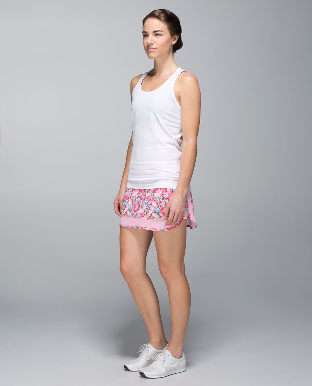 Lululemon Hotty Hot Skirt *4-way Stretch - Flowabunga Mini Multi / Barely Pink