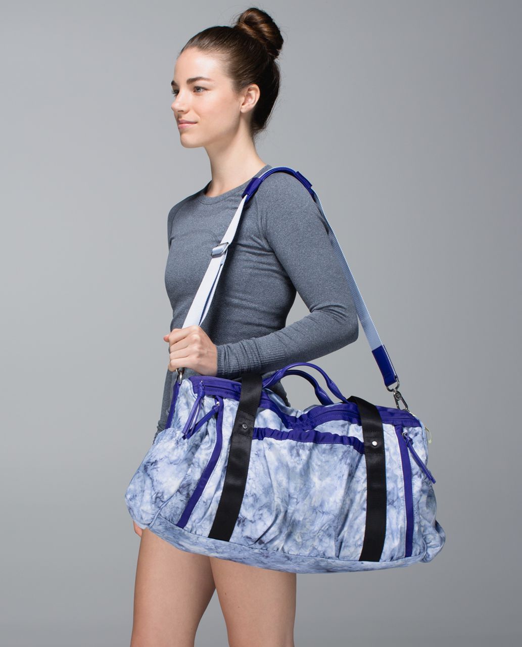 Lululemon Keep On Running Duffel - Spray Dye Cool Breeze Bruised Berry