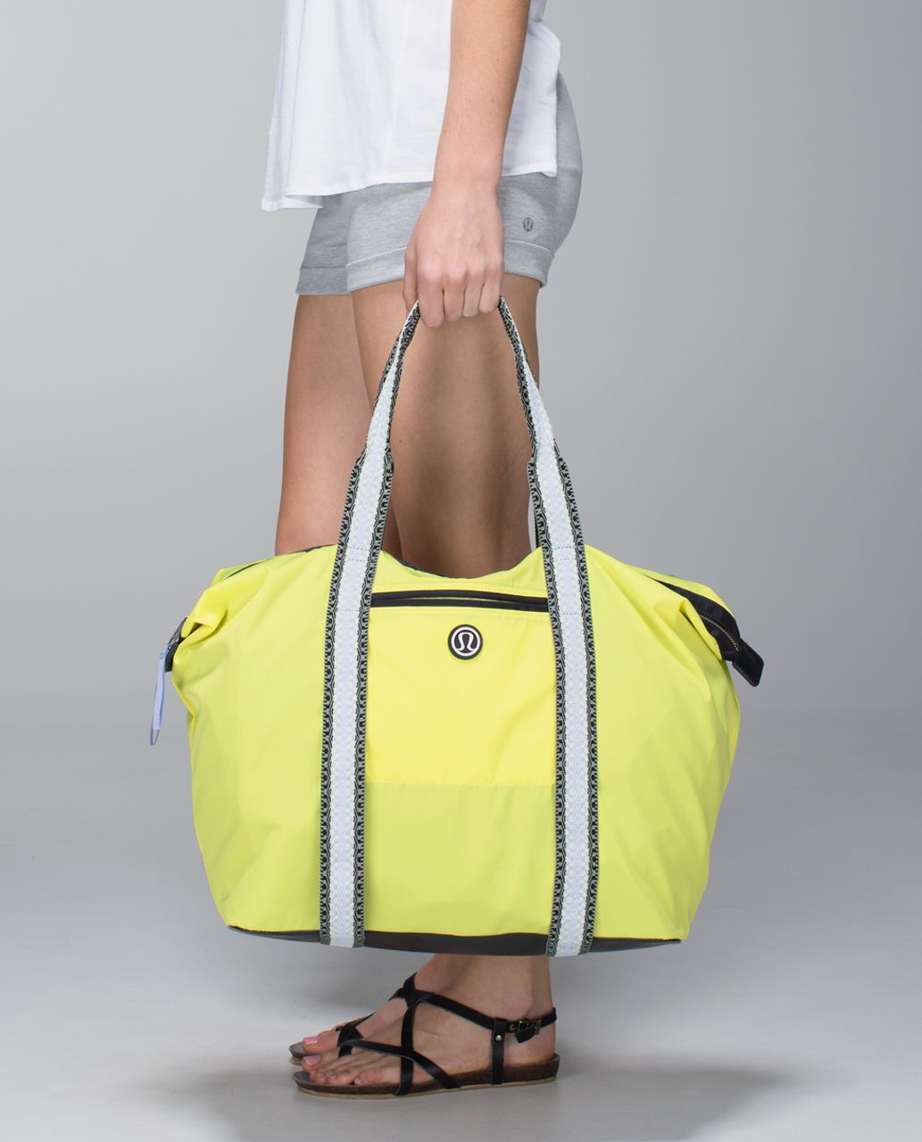 Lululemon All Day Asana Tote - Sheer Lemon / Deep Coal