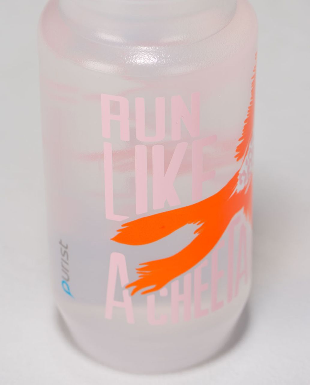 Lululemon Purist Cycling Water Bottle II - Run Like A Cheetah Bleached Coral