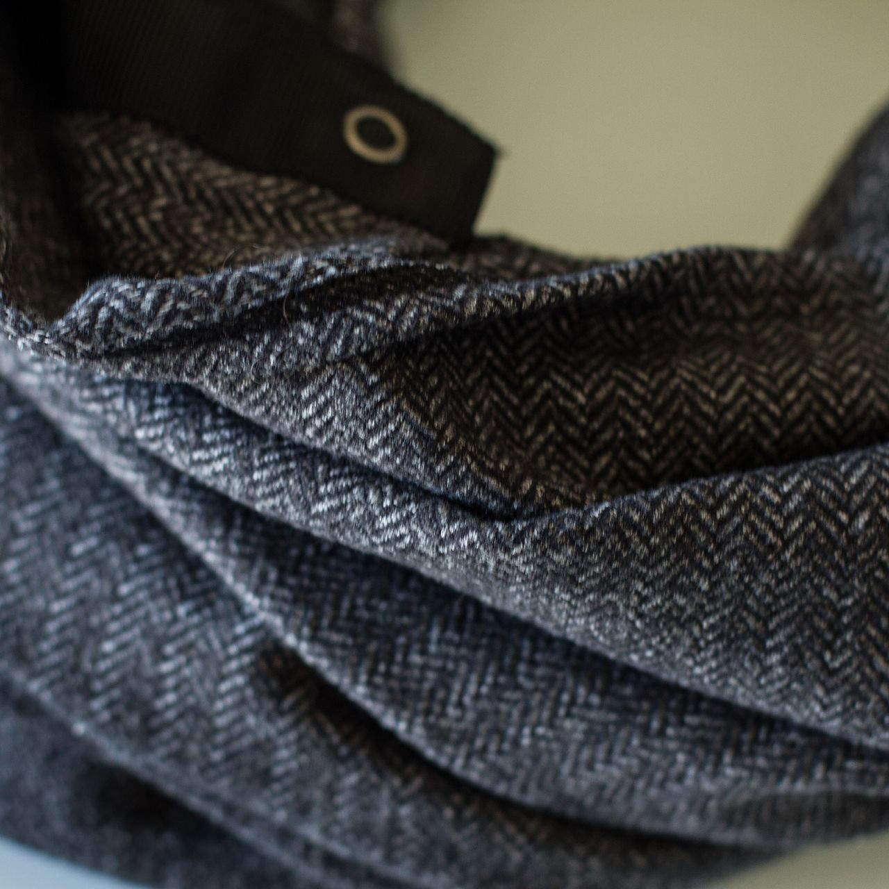 Lululemon Vinyasa Scarf - Black Herringbone - lulu fanatics