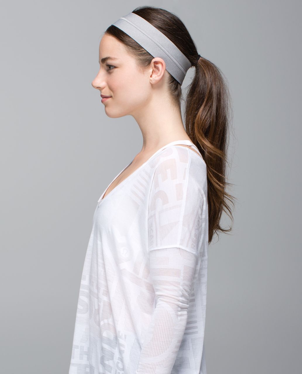 Lululemon Fly Away Tamer Headband - Heathered Medium Grey