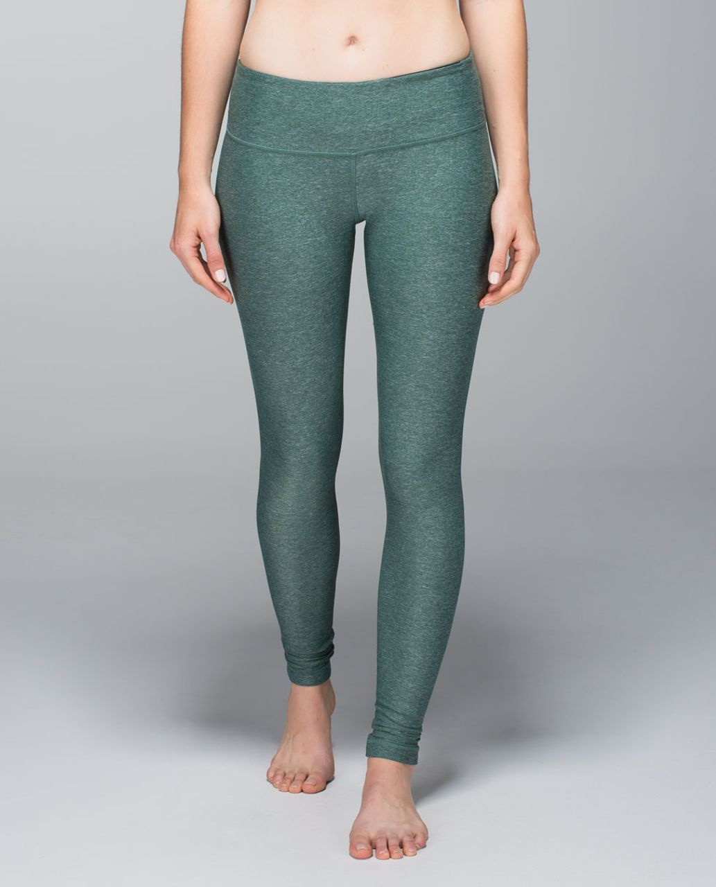 Lululemon Wunder Under Pant - Heathered Forest - lulu fanatics