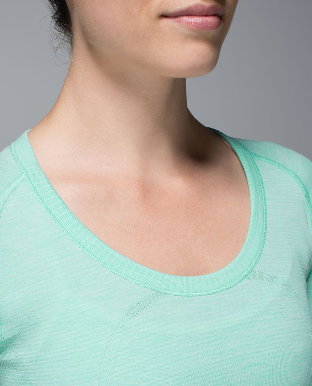 Lululemon Run:  Swiftly Tech Long Sleeve Scoop - Heathered Opal