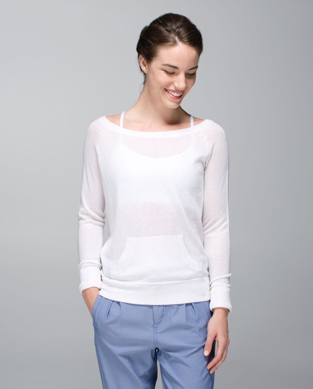 Lululemon Chai Time Pullover II - Heathered White