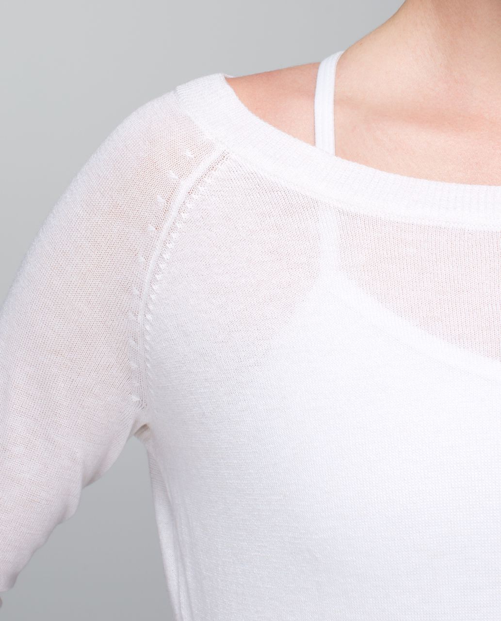 Lululemon Chai Time Pullover II - Heathered White