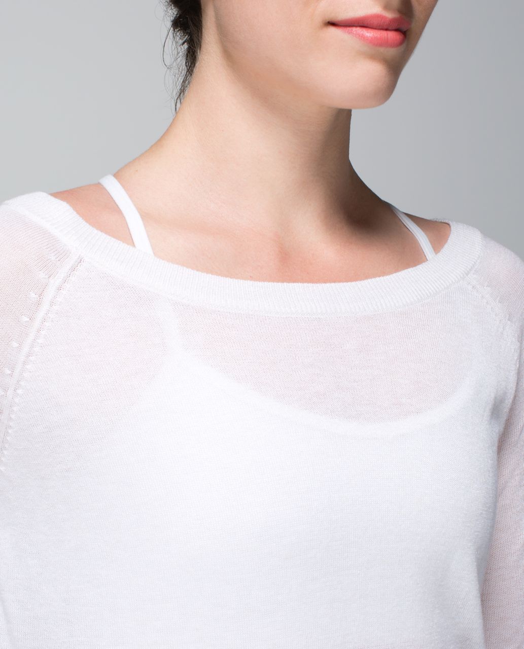 Lululemon Chai Time Pullover II - Heathered White