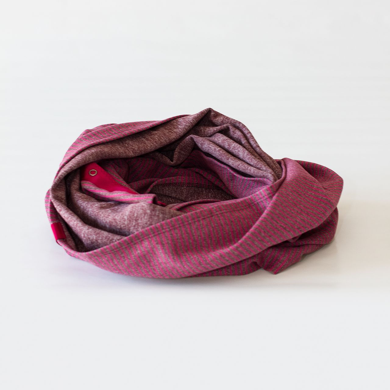 Lululemon Vinyasa Scarf *Rulu - Hyper Stripe Heathered Bordeaux Drama Bumble Berry / Heathered Bordeaux Drama