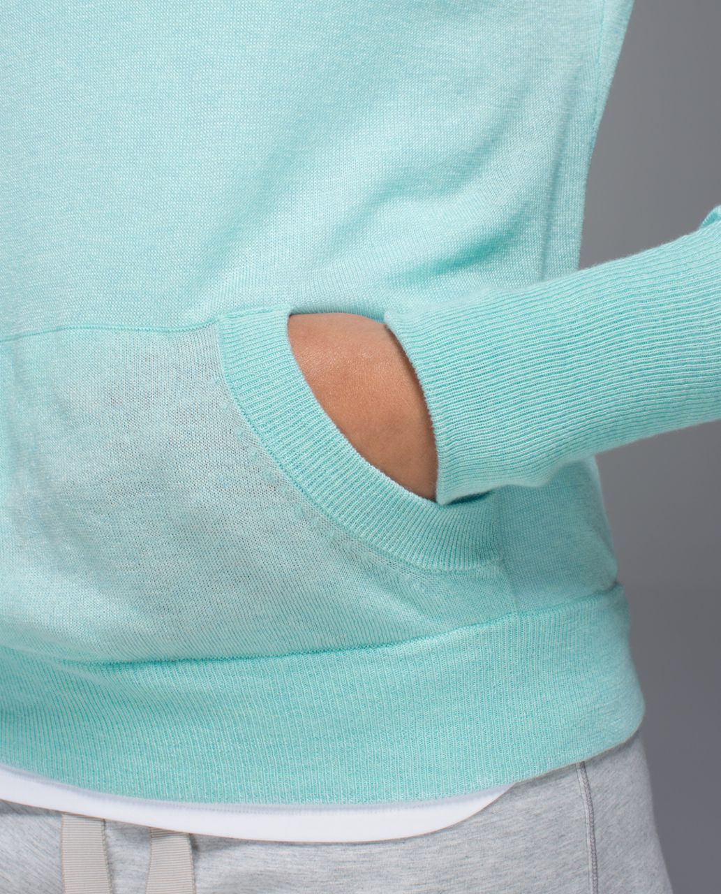 Lululemon Chai Time Pullover II - Heathered Aquamarine - lulu fanatics