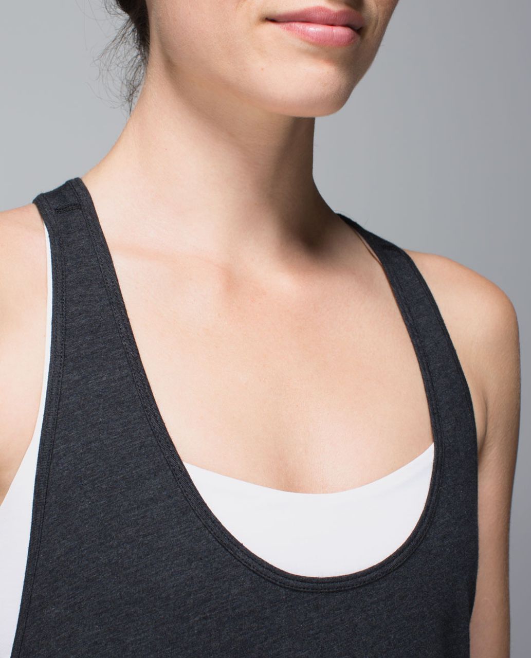 Lululemon Om Racerback - Heathered Black