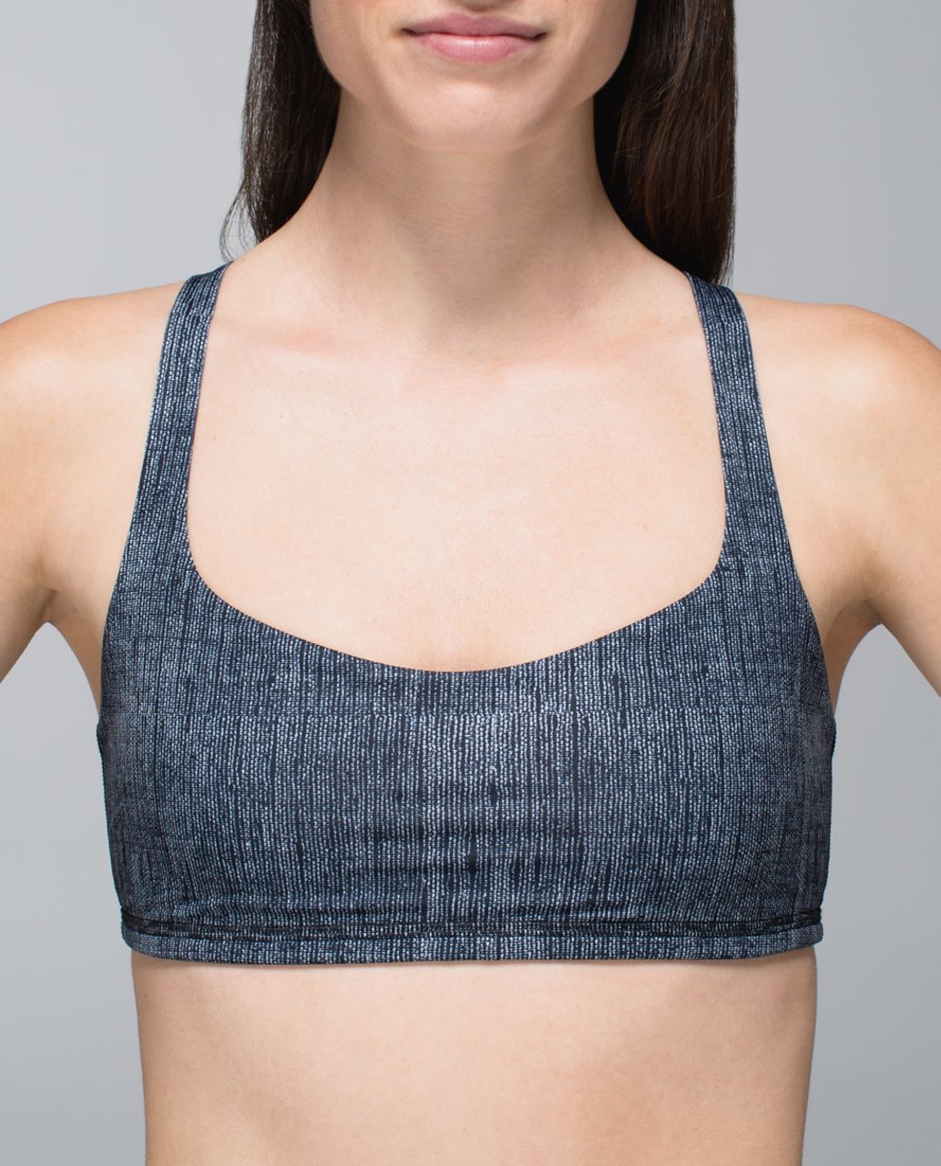 Lululemon Free To Be Bra - Burlap Texture Black Dune / Dune / Black