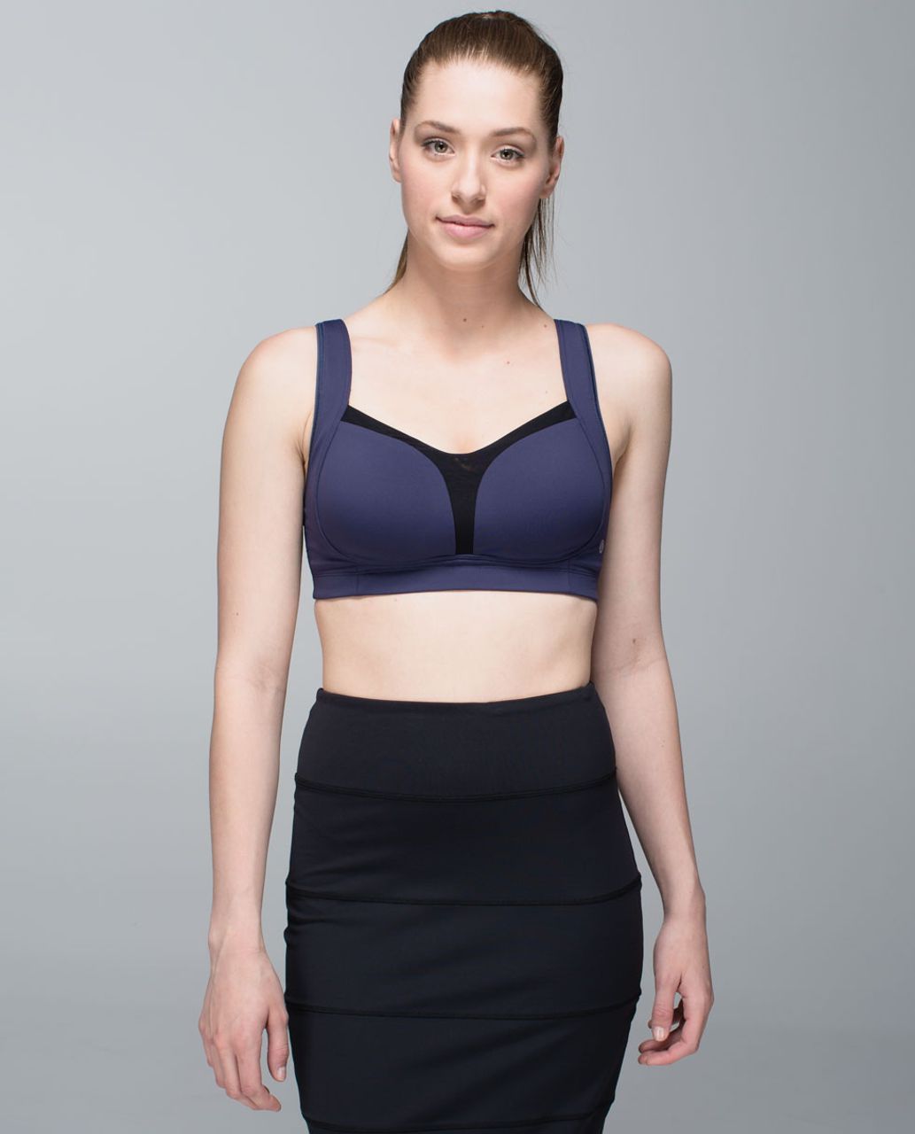 Lululemon Ta Ta Tamer II (C-E cup) - Cadet Blue / Black