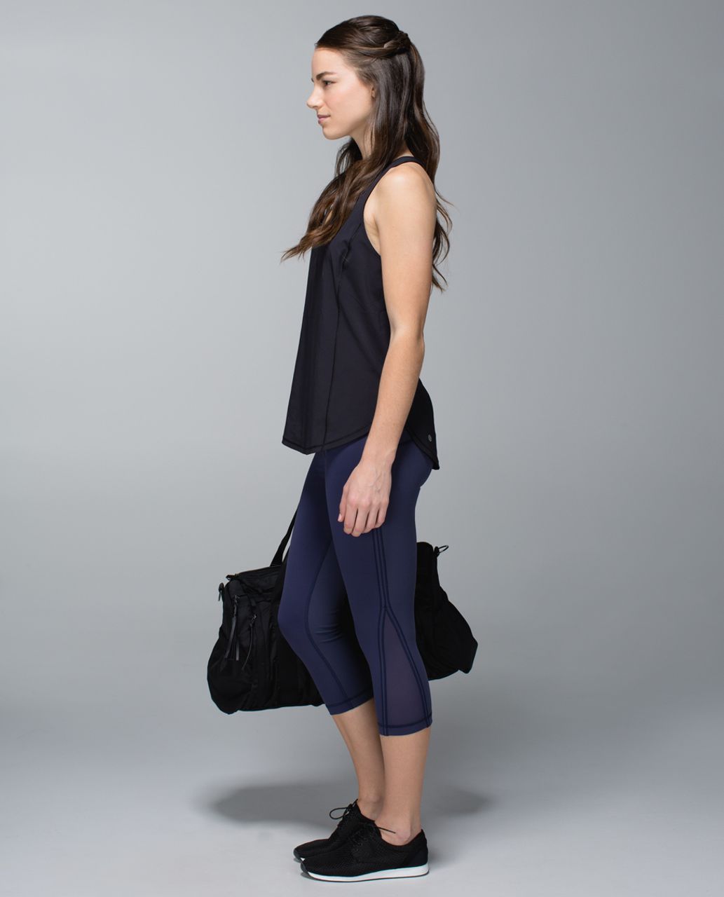 Lululemon Up The Pace Crop - Cadet Blue / Angel Wing / Steep