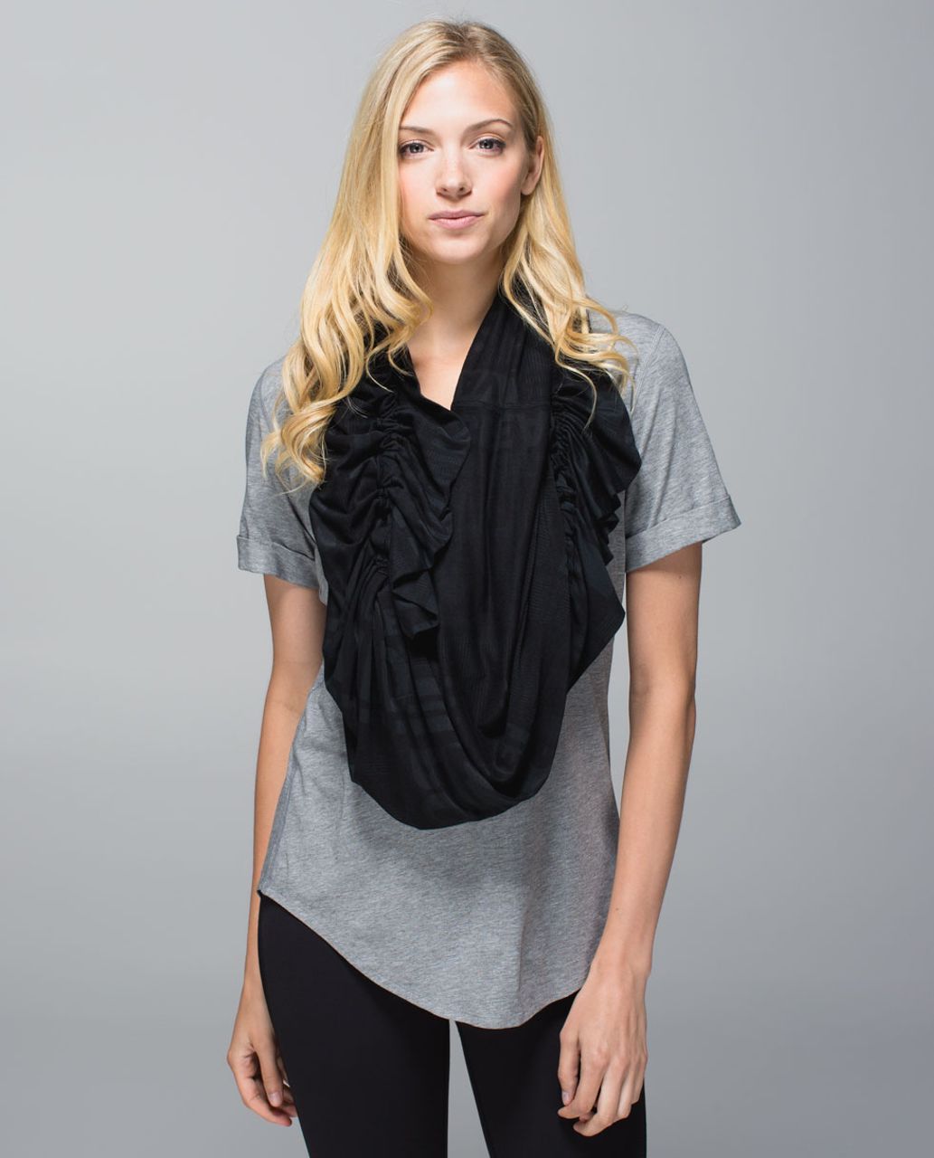 Lululemon Sunny Savasana Scarf - Exploded Manifesto Pop Block Burnout Black