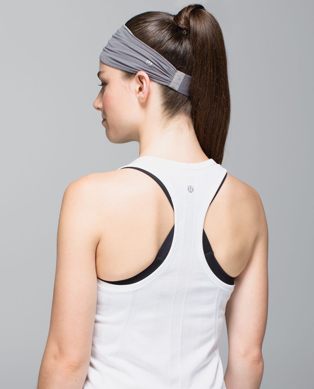 Lululemon Bang Buster Headband *Mesh - Slate / Angel Wing