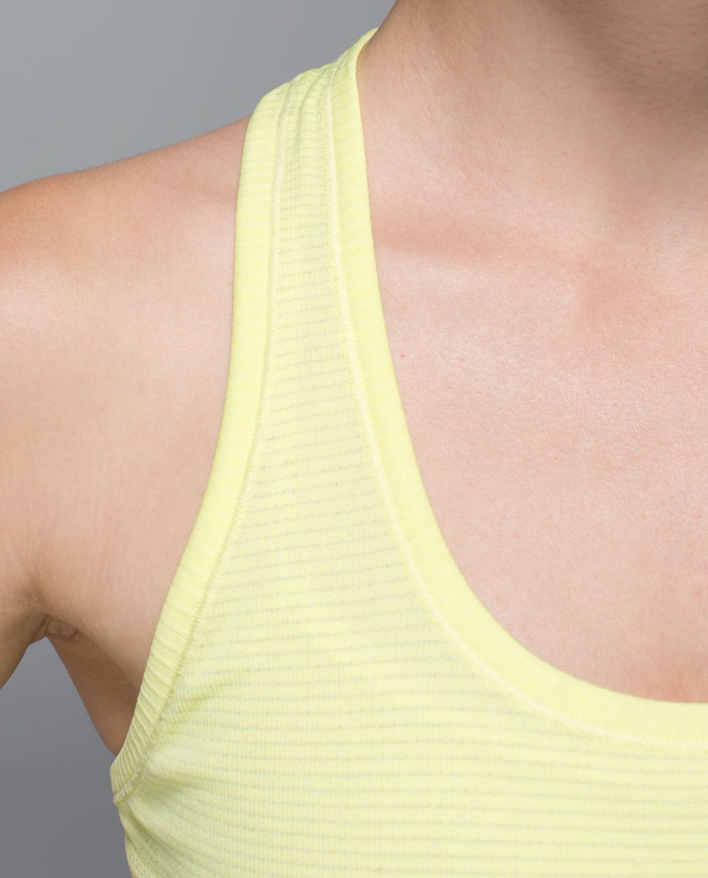 Lululemon Run:  Swiftly Tech Racerback - Heathered Sheer Lemon