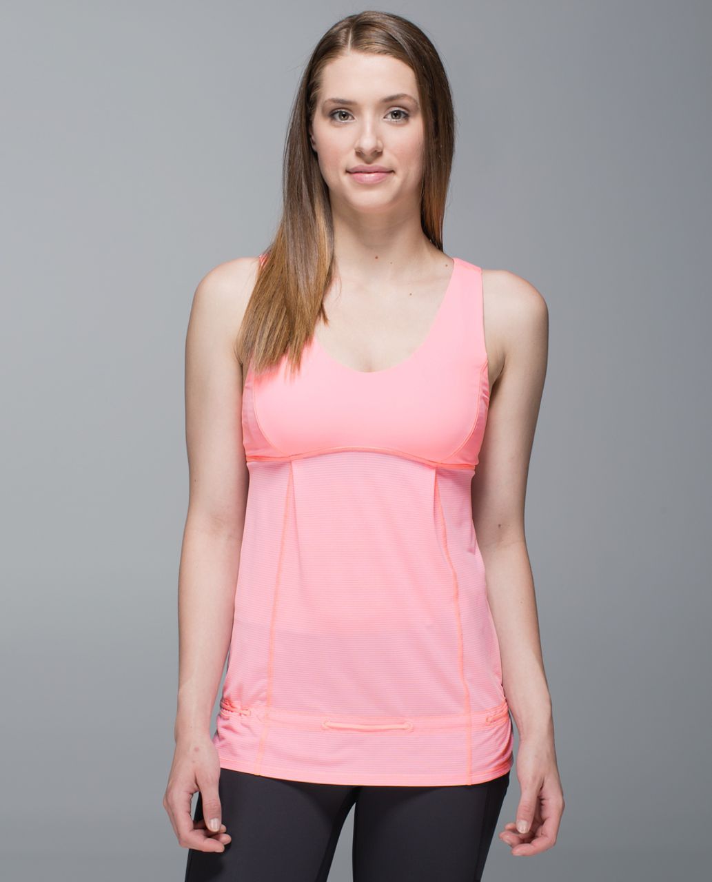 Lululemon Hustle & Bustle Tank - Heathered Bleached Coral / Bleached Coral