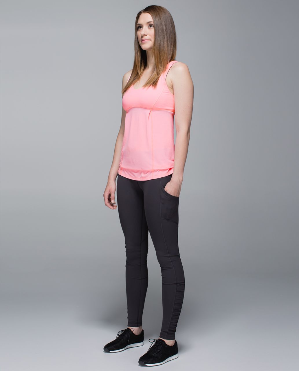 Lululemon Hustle & Bustle Tank - Heathered Bleached Coral / Bleached Coral