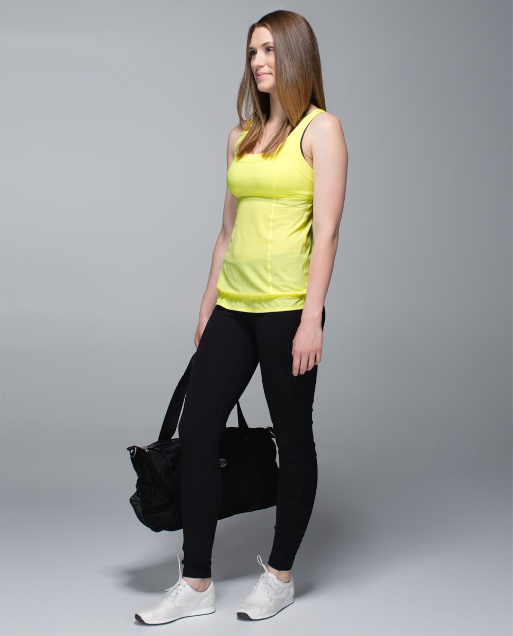 Lululemon Run:  Ta Ta Topper - Sheer Lemon / Zest