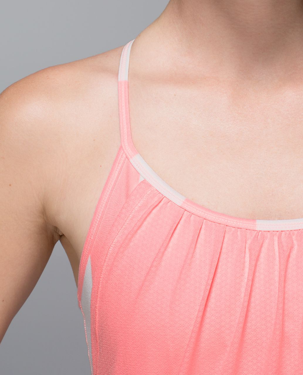 Lululemon No Limits Tank - Bleached Coral / Steep Stripe Bleached Coral Horizontal