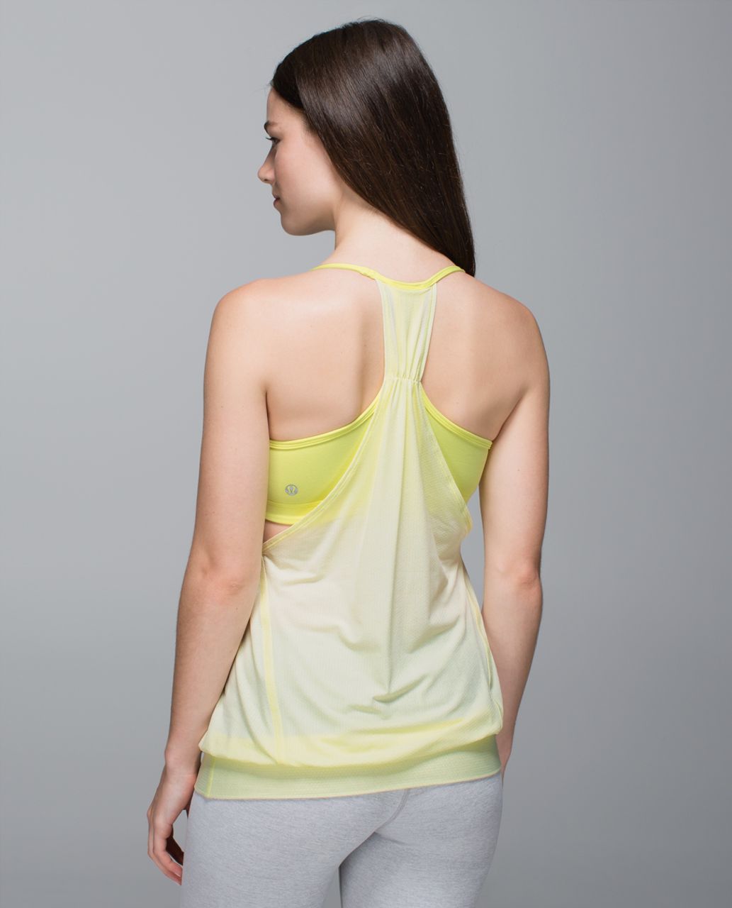 Lululemon No Limits Tank - Zest / Sheer Lemon - lulu fanatics