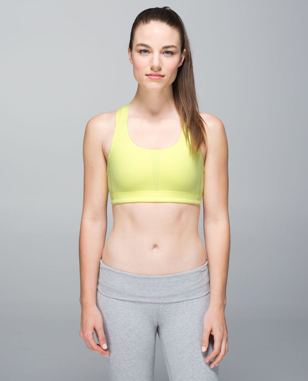 NWT LULULEMON FLFH Bright Yellow Luxtreme Fabric B/C Cup All Sport