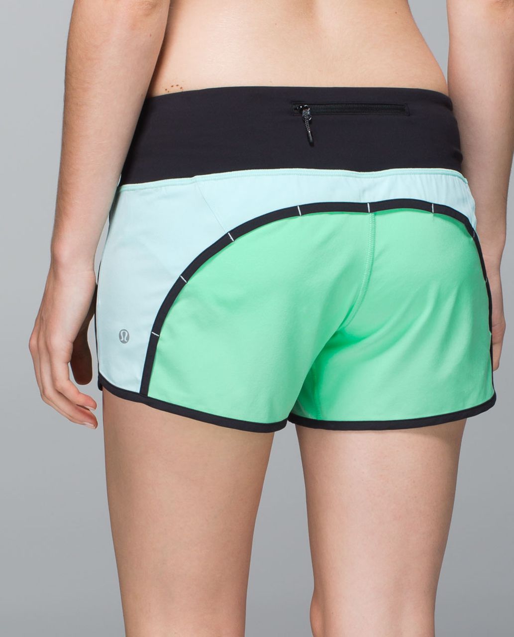 Lululemon Run Times Short *4-way stretch - Opal / Aquamarine / Black