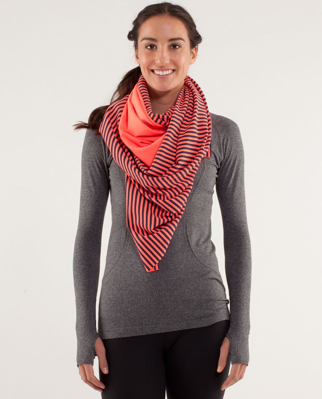 Lululemon Vinyasa Scarf - Classic Stripe Light Flare Inkwell